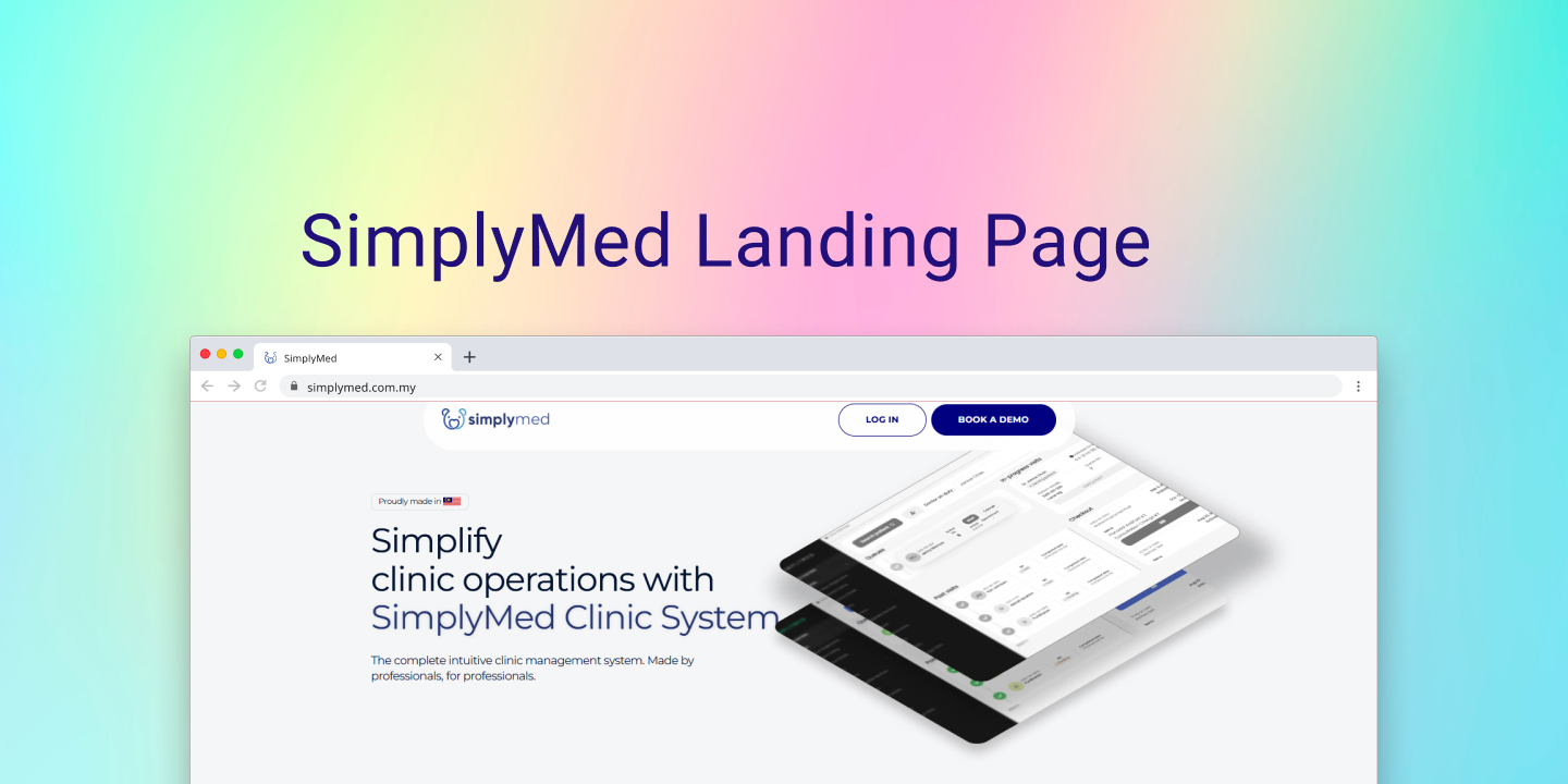 SimplyMed landing page example